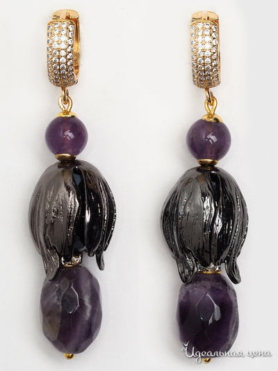 Серьги Chantal, цвет черный