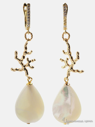 Серьги Chantal, цвет белый