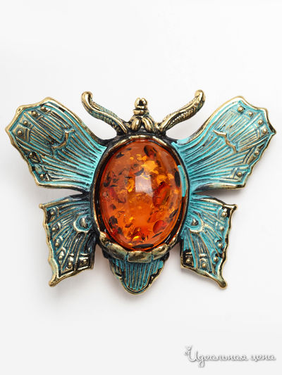 Брошь Chantal, цвет бронзовый