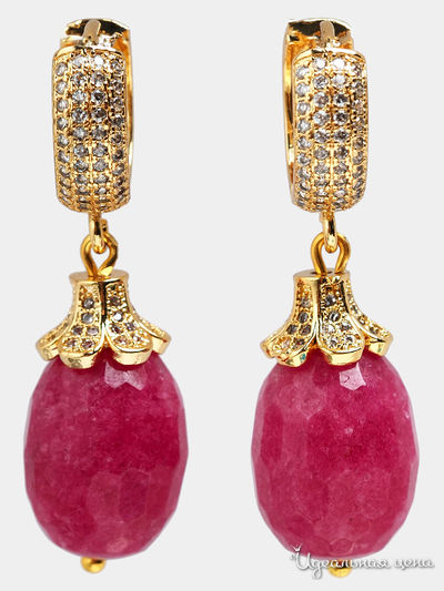 Серьги Chantal, цвет рубиновый