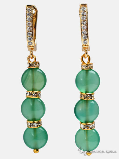 Серьги Chantal, цвет зеленый