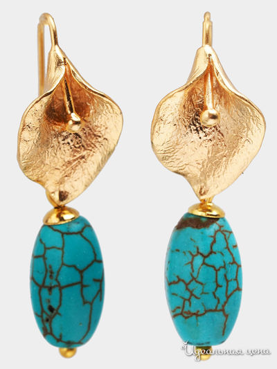Серьги Chantal, цвет бирюзовый