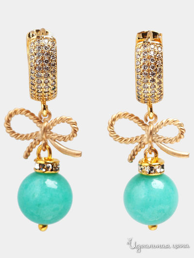 Серьги Chantal, цвет зеленый