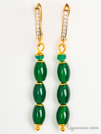 Серьги Chantal, цвет зеленый