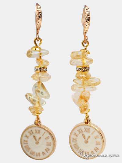 Серьги Chantal, цвет медовый