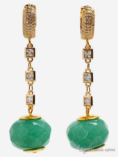 Серьги Chantal, цвет зеленый