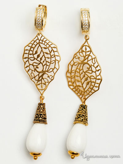 Серьги Chantal, цвет белый