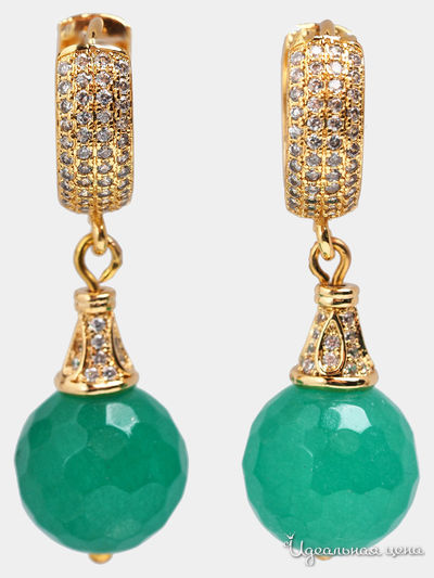 Серьги Chantal, цвет зеленый