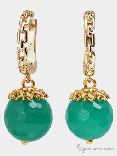 Серьги Chantal, цвет зеленый