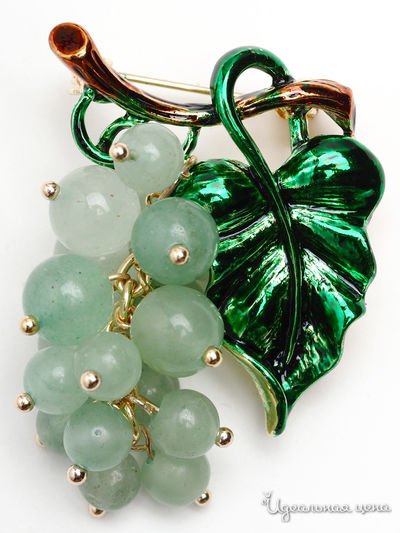 Брошь Chantal, цвет зеленый