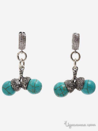 Серьги Chantal, цвет бирюзовый