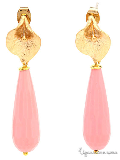 Серьги Chantal, цвет розовый, золотой