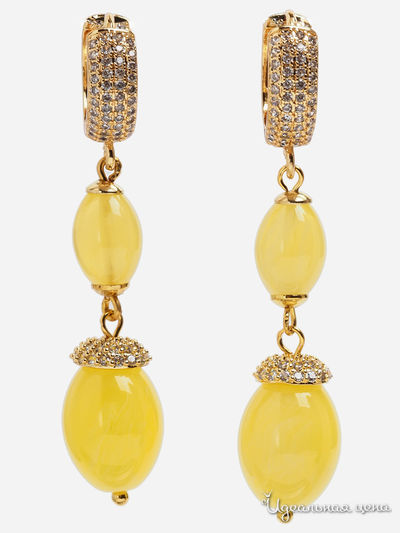 Серьги Chantal, цвет желтый