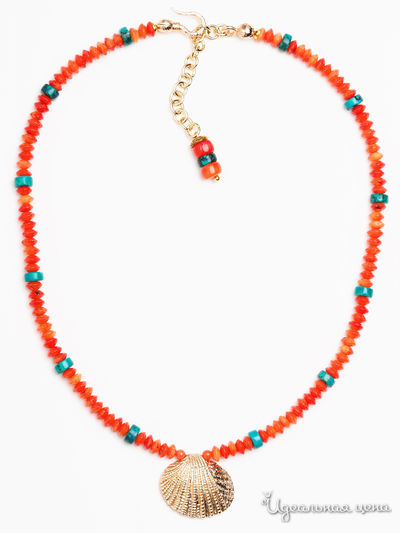 Колье Chantal, цвет коралловый