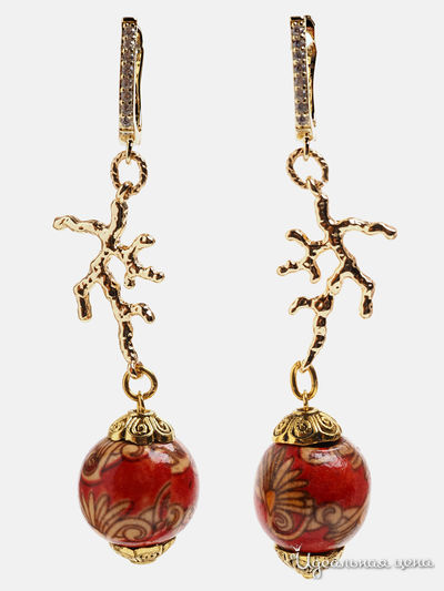 Серьги Chantal, цвет красный