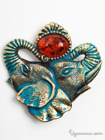 Брошь Chantal, цвет бронзовый