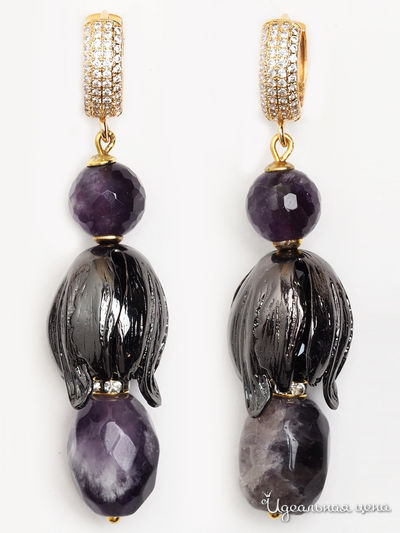 Серьги Chantal, цвет фиолетовый