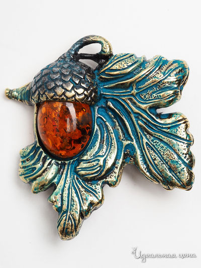 Брошь Chantal, цвет бронзовый