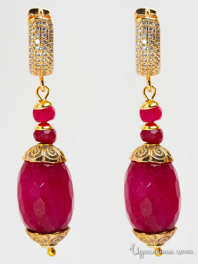 Серьги Chantal, цвет рубиновый