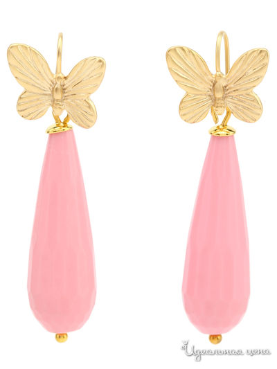 Серьги Chantal, цвет розовый, золотой