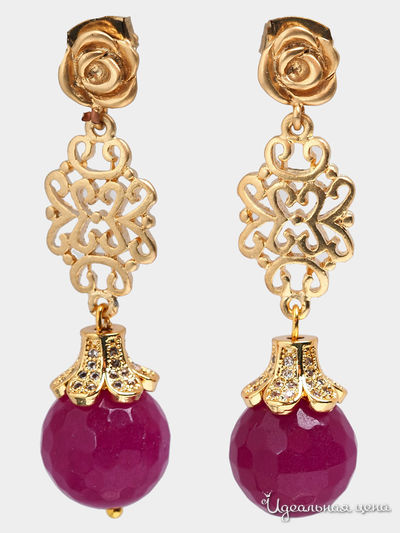 Серьги Chantal, цвет рубиновый