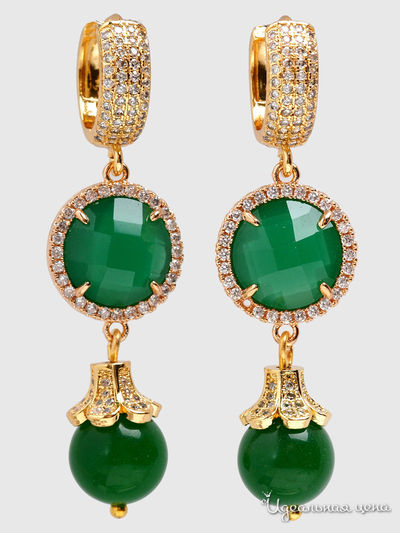 Серьги Chantal, цвет зеленый