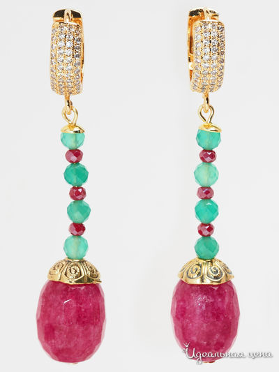 Серьги Chantal, цвет рубиновый