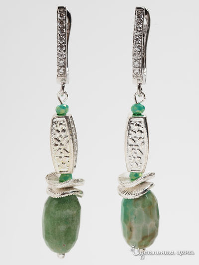 Серьги Chantal, цвет зеленый