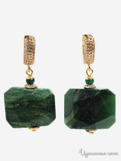 Серьги Chantal, цвет зеленый