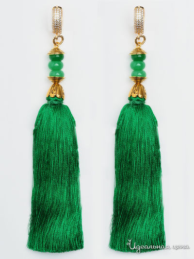 Серьги Chantal, цвет зеленый