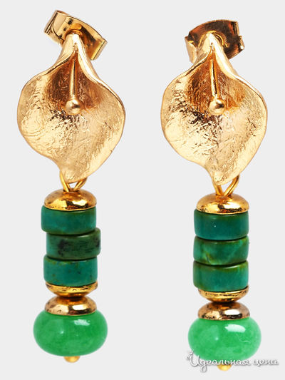 Серьги Chantal, цвет зеленый