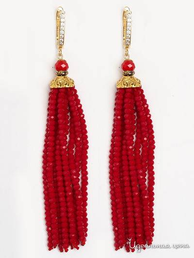 Серьги Chantal, цвет красный