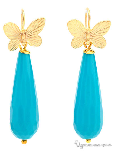 Серьги Chantal, цвет синий, золотой