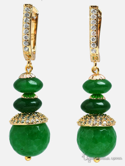 Серьги Chantal, цвет зеленый
