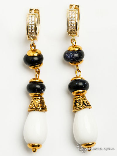 Серьги Chantal, цвет белый, золотой