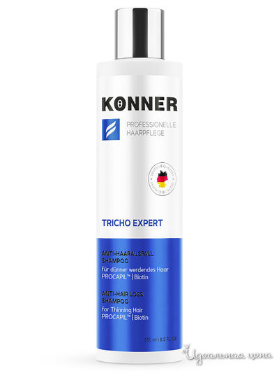 Шамунь укрепляющий против выпадения волос для женщин 250 мл, KONNER