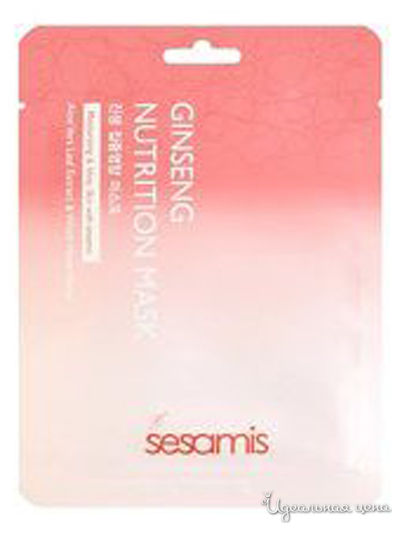 Маска для лица красный женьшень, 25 г, SESAMIS