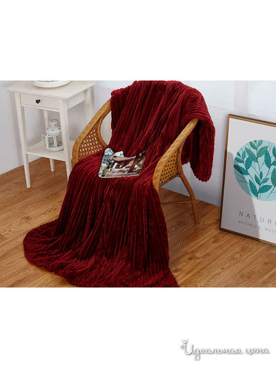 Плед, 200*220 см Cleo, цвет вишневый