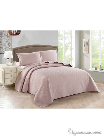 Комплект: покрывало, наволочки Cleo, цвет розовый