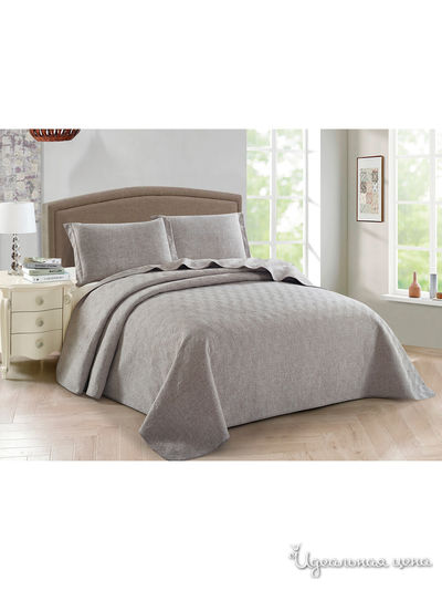 Комплект: покрывало, наволочки Cleo, цвет коричневый