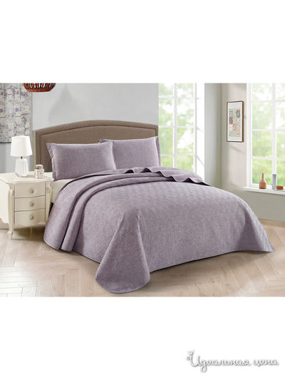 Комплект: покрывало, наволочки Cleo, цвет сиреневый