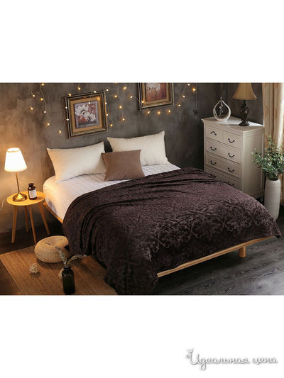 Плед, 200*220 см Cleo, цвет коричневый