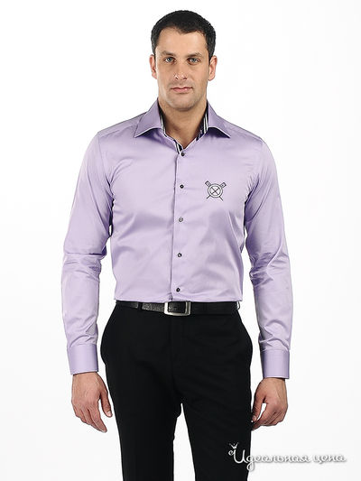 Сорочка poggino, цвет цвет лиловый