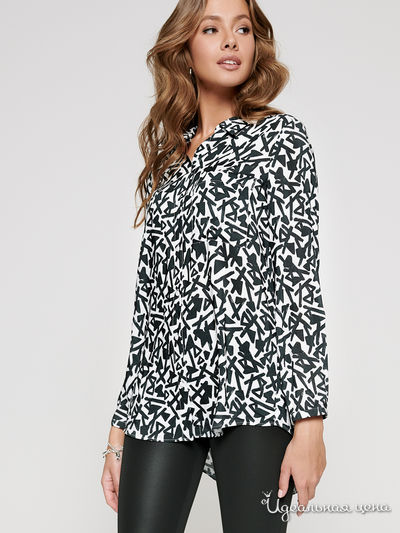 Блуза Conte elegant, цвет белый, черный