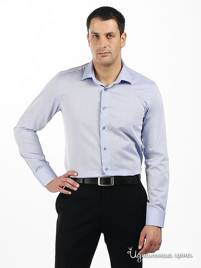 сорочка poggino, цвет цвет голубой