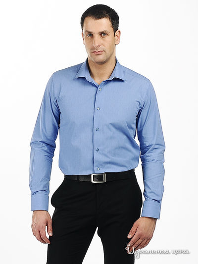 сорочка poggino, цвет цвет голубой