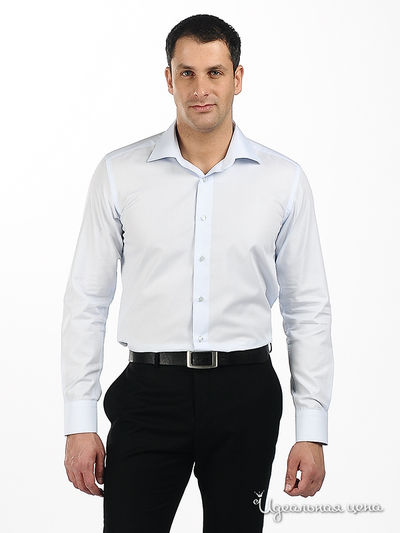 сорочка poggino, цвет цвет голубой