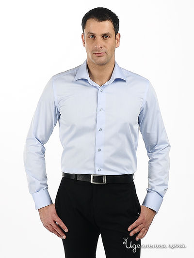 сорочка poggino, цвет цвет голубой