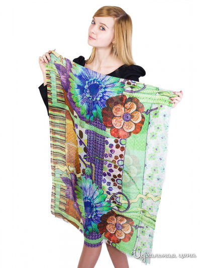 Палантин, 70х180 см Venera, цвет мультиколор