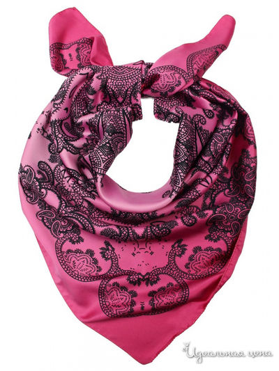 Платок, 90х90 см Venera, цвет малиновый, цветной